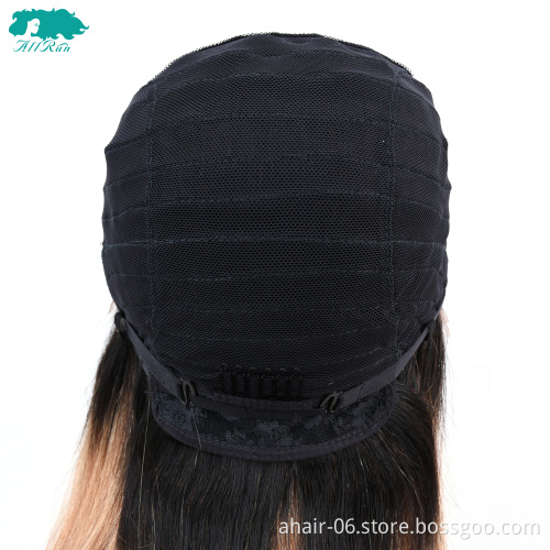 wholesale 100% unprocessed virgin human hair 1b 27 ombre color human hair wig